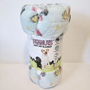Peanuts Snoopy Easter Spring Pet Plush Blanket 40in x 50in NWT